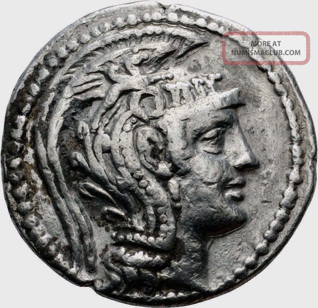 Attica Athens, Ancient Greek Silver Tetradrachm Coin. Athena/owl On