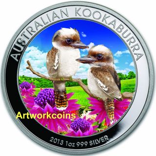 2013 Australia Kookaburra.  999 - 1 Ounce Pure Silver Collectable Coin Good Roi photo