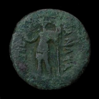 Hhc Greek,  Perga,  Pamphylia,  2nd Century Bc,  Sphinx / Artemis Hld Wreath,  Ae15 photo