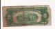 Circulated $2.  00 Us Note W/red Seal Series 1928d Small Size Notes photo 1