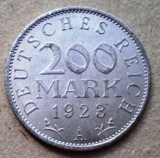 Germany,  Weimar Republic 200 Mark,  1923, photo