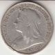 1897 Queen Victoria Large Crown / Five Shilling British Coin UK (Great Britain) photo 1