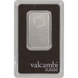 1 Oz.  Platinum Bar - Valcambi Suisse - 999.  5 Fine In Assay photo
