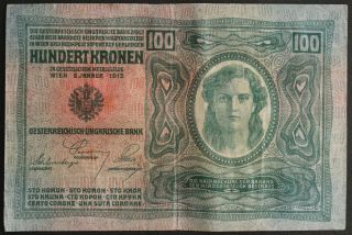 Austria 100 Kronen 1912 photo