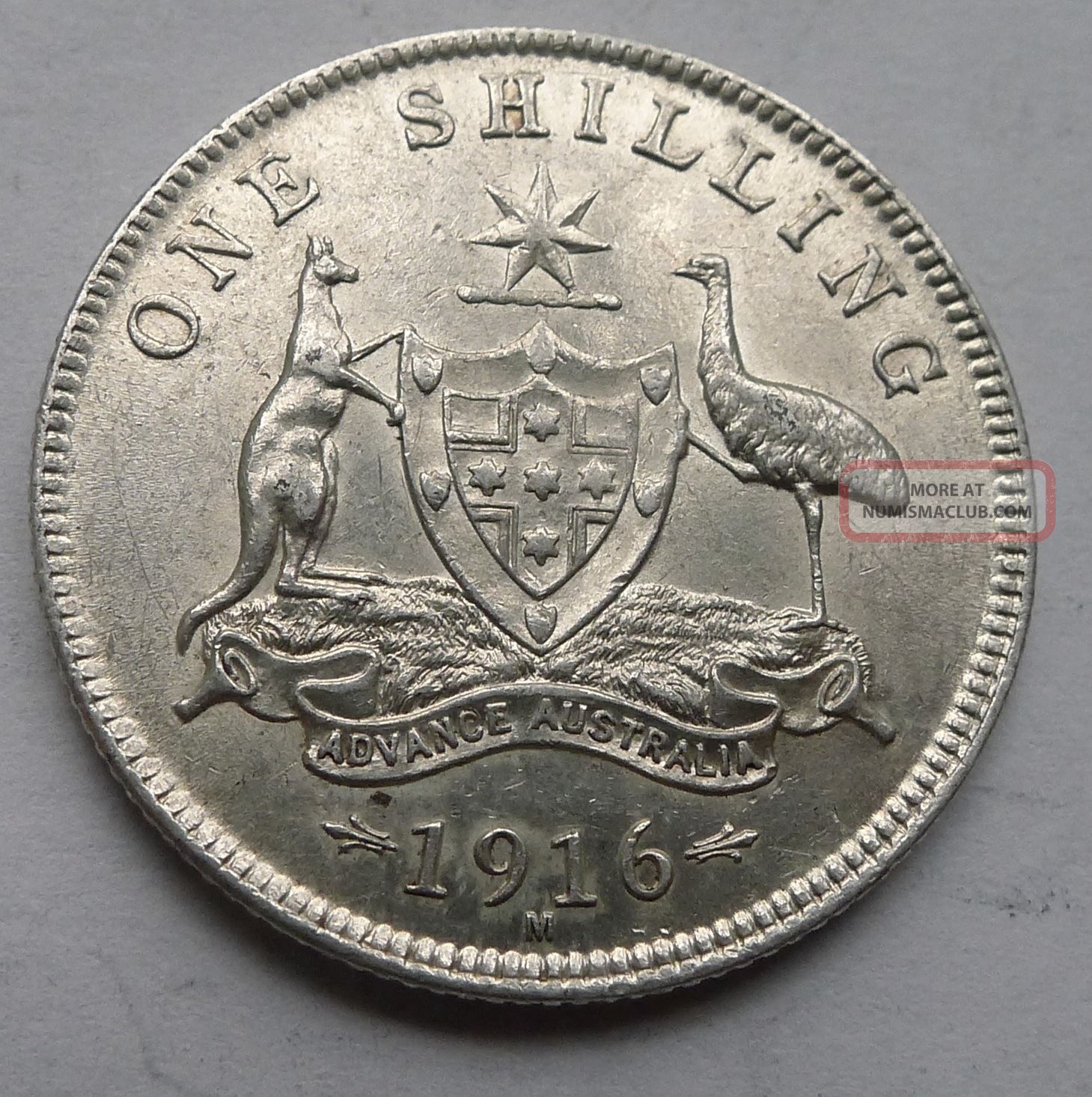 Australia George V Shilling 1916 Xf Diamonds And Pearls Clear Australia & Oceania photo