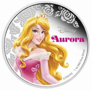 2015 Niue Silver $2 - Disney Characters - Aurora - Pf70 Uc Er - Ngc Coin - Rare photo
