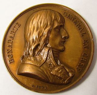 1798 1969 Napoleon Bonaparte Egypt Bronze Medal By Bovy General En Chef photo