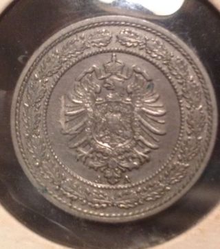 1888 Germany 20 Pfennig Bu photo