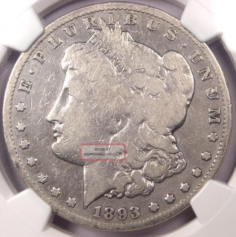 1893 - Cc Morgan Silver Dollar $1 - Ngc Good Details - Rare Date