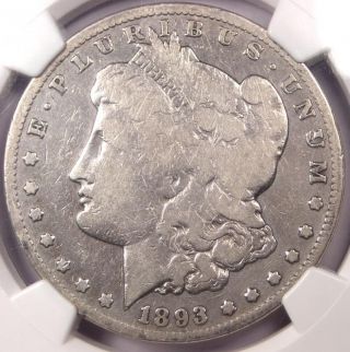 1893 - Cc Morgan Silver Dollar $1 - Ngc Good Details - Rare Date Certified Coin photo