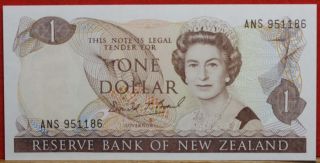 Uncirculated 1989 - 92 Zealand 1 Dollar P - 169c Crisp Note S/h photo