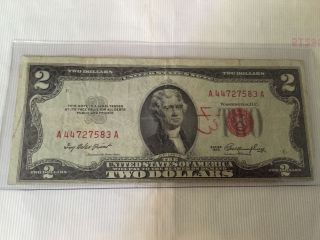 1953 2 Dollar Bill photo