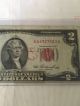 1953 2 Dollar Bill Small Size Notes photo 2