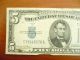 Silver Certificate Five Dollar $5 Bill Blue Seal 1934 - D Circulated Small Size Notes photo 2