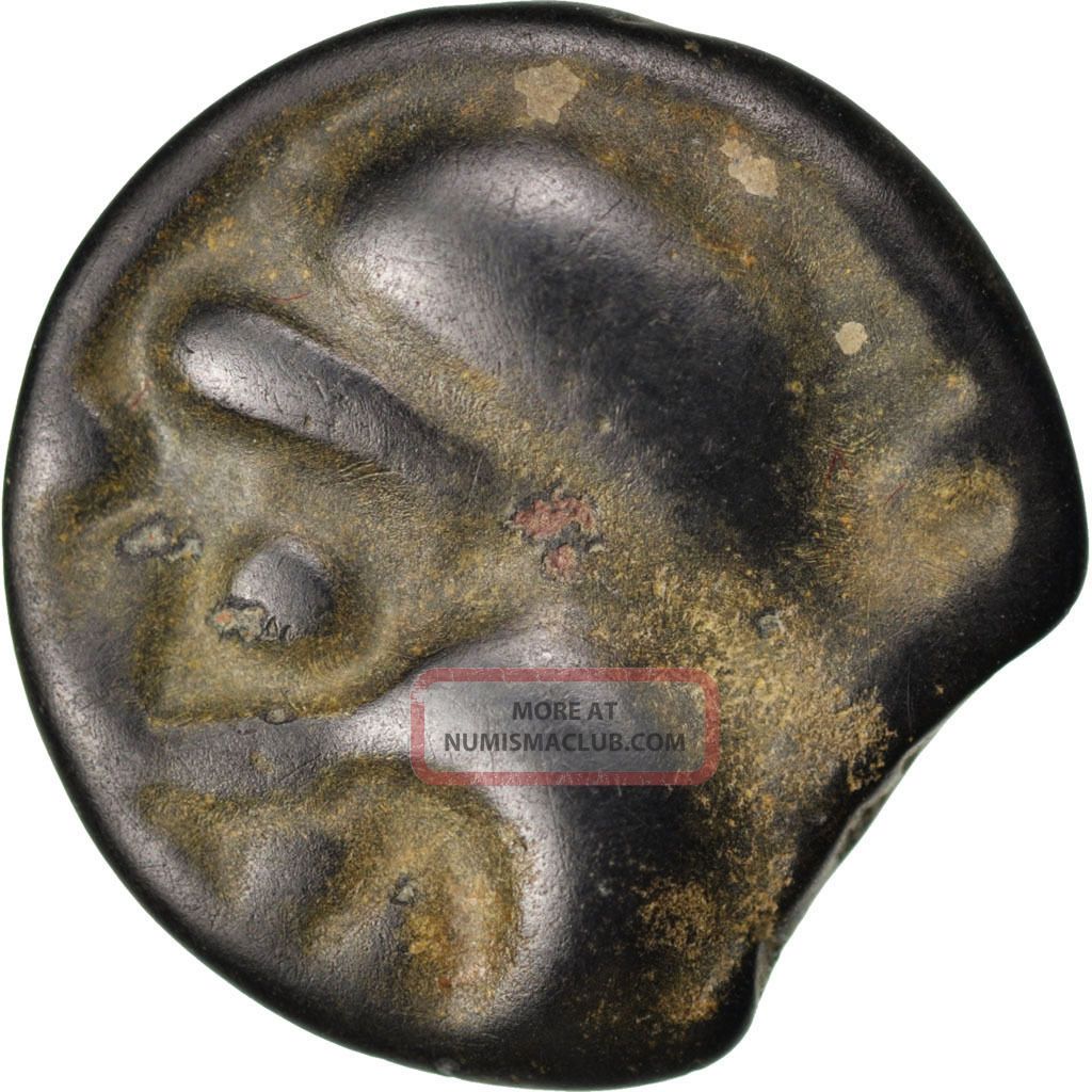 [ 67435] Sénons (région De Sens),  Potin à La Grosse Tête,  Dt 2646 Coins: Medieval photo