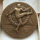 100th Anniversary Bronze Medal - Intercollegiate Football Rare Exonumia photo 1