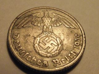 2176 Nazi Germany; 10 R - Pfennig 1939 D photo