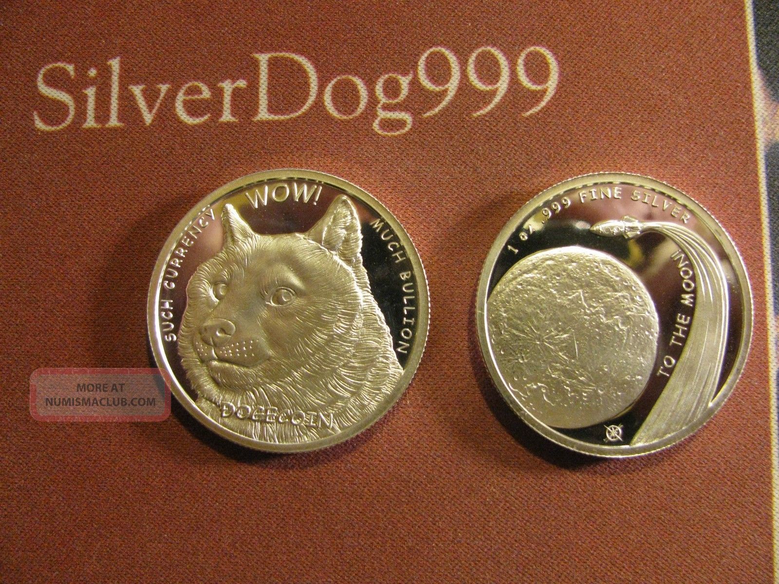 1 oz silver dogecoin medallion