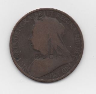 1896 British Penny With The 