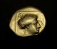 Apollo.  Female Ancient Greek Gold Coin.  Lesbos.  Mytilene.  1/6 Stater.  Hecte Electrum Coins: Ancient photo 1