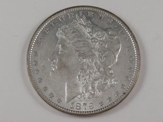 1879 Morgan Silver Dollar 90 Silver $1 Coin - R71 - K photo