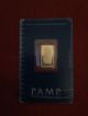 2.  5 Gram Pamp Suisse Gold Bar.  9999 Fine (in Assay) Detail Is Pamp Swis Gold photo 1