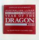 2012 1 Oz Silver Australian Lunar Year Of The Dragon Proof Colorized Coin Australia photo 2