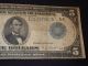1914 Five Dollar Federal Reserve Note $5 Blue Seal Large Currency Richmond Large Size Notes photo 4