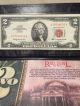 1963 $2 Dollar Bill Red Seal Crisp Gem In Plastic Wallet Limitted Small Size Notes photo 1