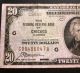 The Federal Reserve Bank Of Chicago Brown Seal $20 Note Small Size Notes photo 1