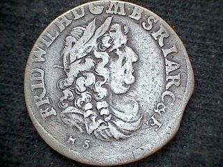 Germany Brandenburg Friedrich Wilhelm 1683 6 Groschen,  Silver photo