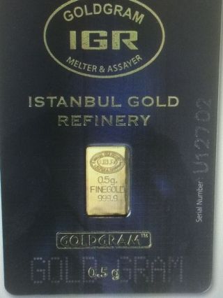1/2 Gram Gold - Igr photo