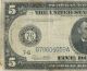 1914 $5 Dollar Bill Federal Reserve Note Large Size Notes photo 1