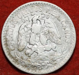 Circulated 1920 Mexico 50 Centavos Silver Foreign Coin S/h photo