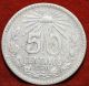 Circulated 1920 Mexico 50 Centavos Silver Foreign Coin S/h Mexico photo 1