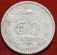 Circulated 1920 Mexico 50 Centavos Silver Foreign Coin S/h Mexico photo 1