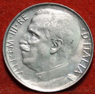 Uncirculated 1921 Italy 50 Centesimi Km61.  2 Foreign Coin S/h photo