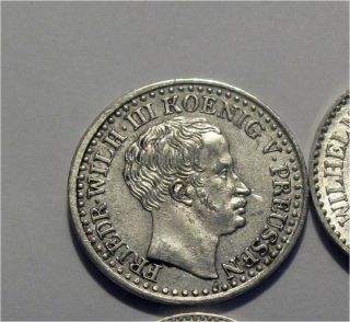 1828 - D Germany Prussia Silver Silber 1 Groschen 1/30 Thaler Km 410 Unc/bu photo