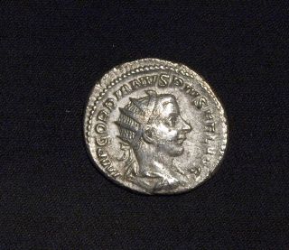 238 Ad Roman Empire Silver Double Denarius Gordian Iii / Sol Xf photo