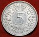 Circulated 1965 - F Germany 5 Mark Silver Foreign Coin S/h Germany photo 1