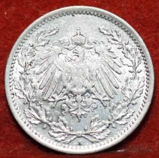 Uncirculated 1915 - A Germany 1/2 Mark Silver Foreign Coin S/h photo