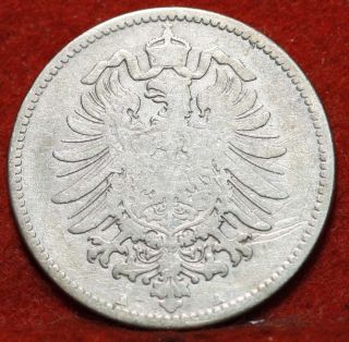 Circulated 1875 - A Germany 1 Mark Silver Foreign Coin S/h photo