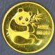 1982 1/10oz Gold Panda.  999 Fine Bullion Ex Jewelry.  99 Start Gold photo 1