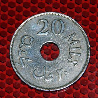 1927 Palestine 20 Mils Coin photo
