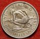 Circulated 1957 Zealand Shilling Foreign Coin S/h Australia & Oceania photo 1