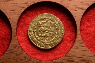 Medieval Gold Islamic Fatimid Abbasid Crusader Dinar Coin - 950 Ad photo
