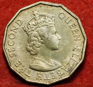 Uncirculated 1956 Fiji 3 Pence Y23 Foreign Coin S/h photo