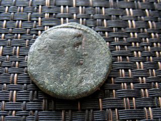 Augustus 25 Bc Ae As Ca Series,  Cyprus Or Syria Ancient Roman Coin photo