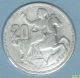 Greece 20 Drachmai 1960 Almost Very Fine Silver Coin Europe photo 1