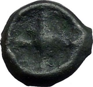 Istros Thrace 500bc Wheel Money Authentic Ancient Greek Coin Black Sea I48207 photo